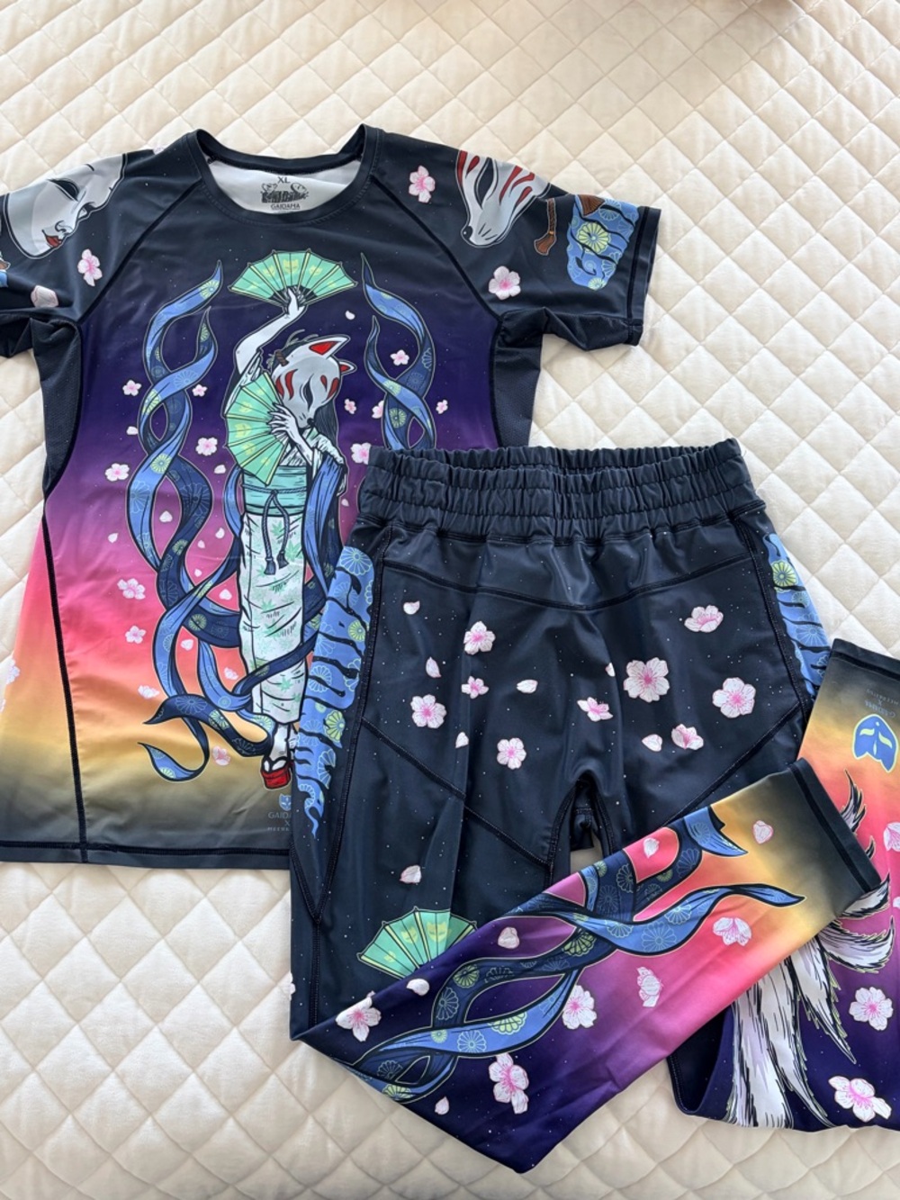 Gaidama x Meerkatsu BJJ Rashguard & Spats Set – XL/XXL – Good Condition